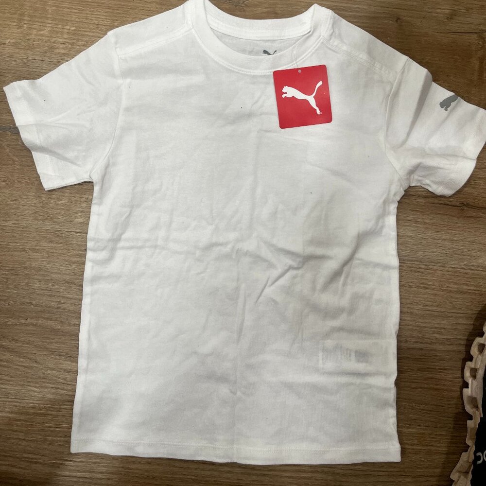 Puma United White Tee Youth Medium